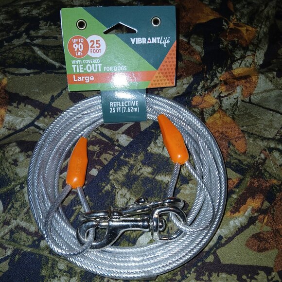 Dog running leash outdoors, 25 Foot, up to 90 LBS - Picture 1 of 1